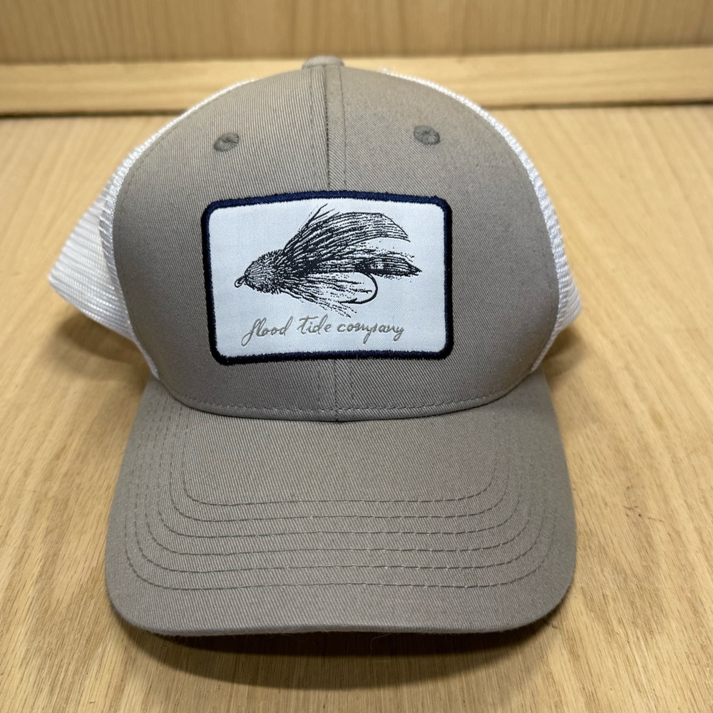 Flood tide hat ball cap gray